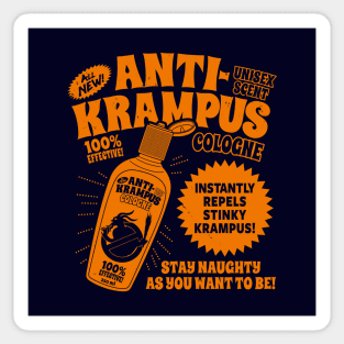 Funny Krampus Merry Krampus Christmas Retro Vintage Cologne Sticker